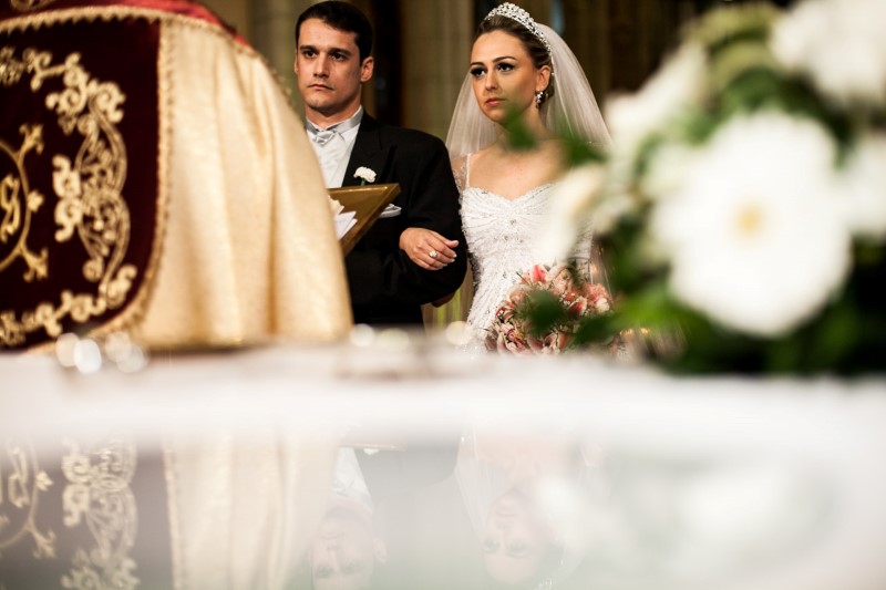 Cerimônia na Catedral São Pedro de Alcântara - Casamento Raquel Petry e Douglas Schmitt